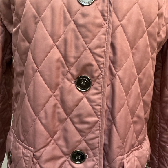 Burberry Women’s Mauve Nova Check Quilted Puffer Jacket Sz 44 - Picture 5 of 16